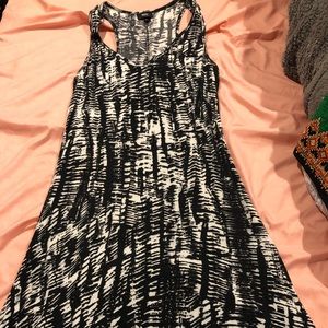 Black and white summer dress